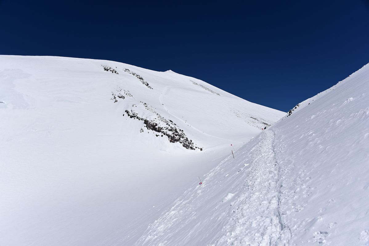 06D Almost To The End Of The Traverse With Mount Elbrus Main West Summit Beyond